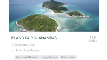 Cek Fakta: Heboh Dua Pulau di Anambas Kepulauan Riau Dijual Via Situs Asing