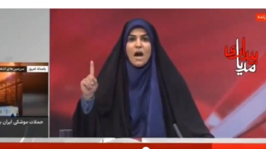 Detik-Detik Kantor Televisi Iran Dibom Israel Saat Sahar Emami Sang Presenter Sedang Live