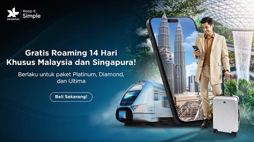 Liburan ke Singapura & Malaysia Makin Nyaman, XL PRIORITAS Bonus Roaming 14 Hari!