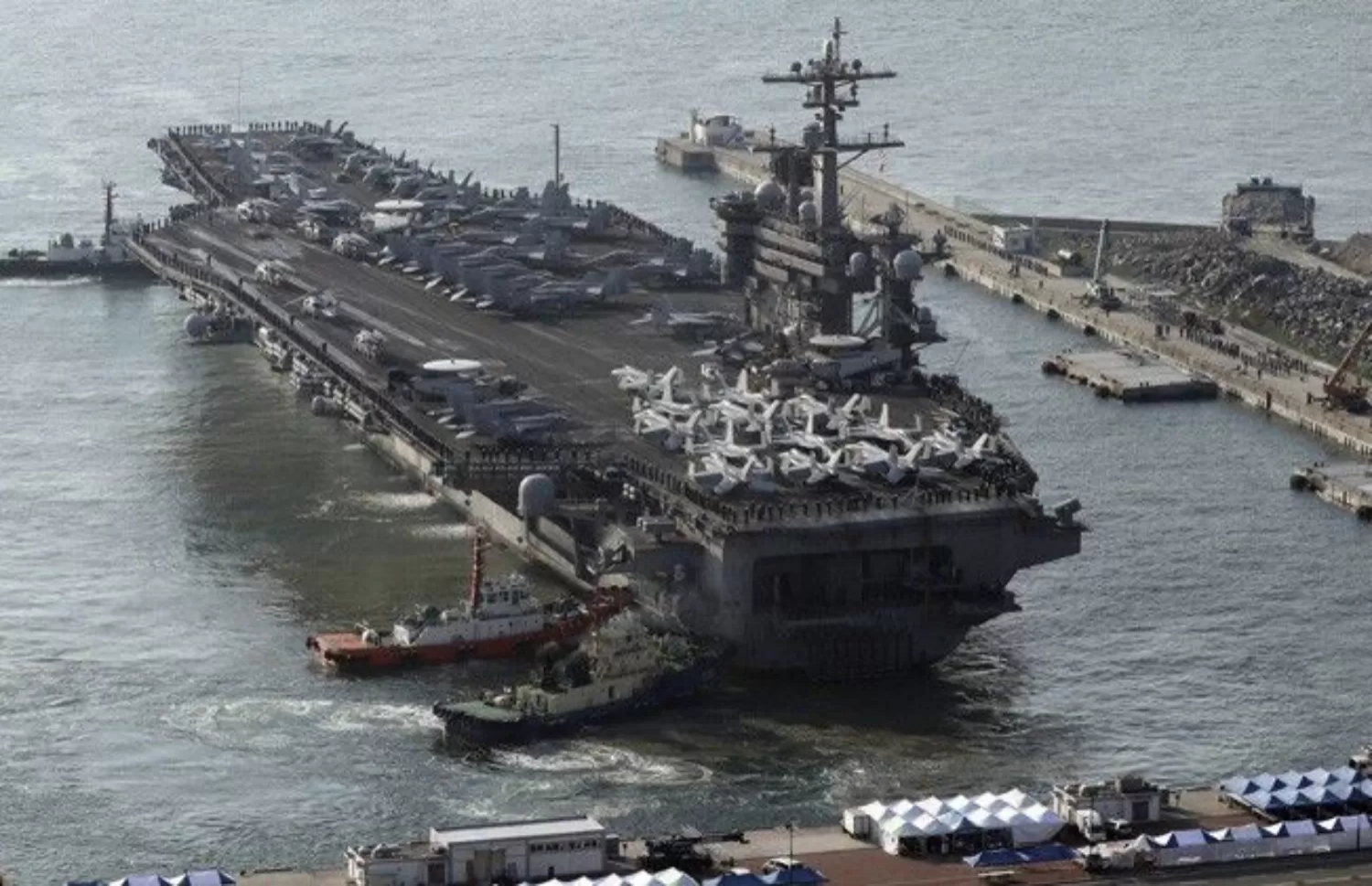 Kapal Induk AS USS Nimitz Berlayar Lintasi Perairan Belawan dan Laut Natuna Utara, Diduga Mau ke Timur Tengah