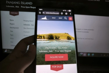 Ini Situs Asing yang Diduga Jual Pulau Panjang Sumbawa secara Online