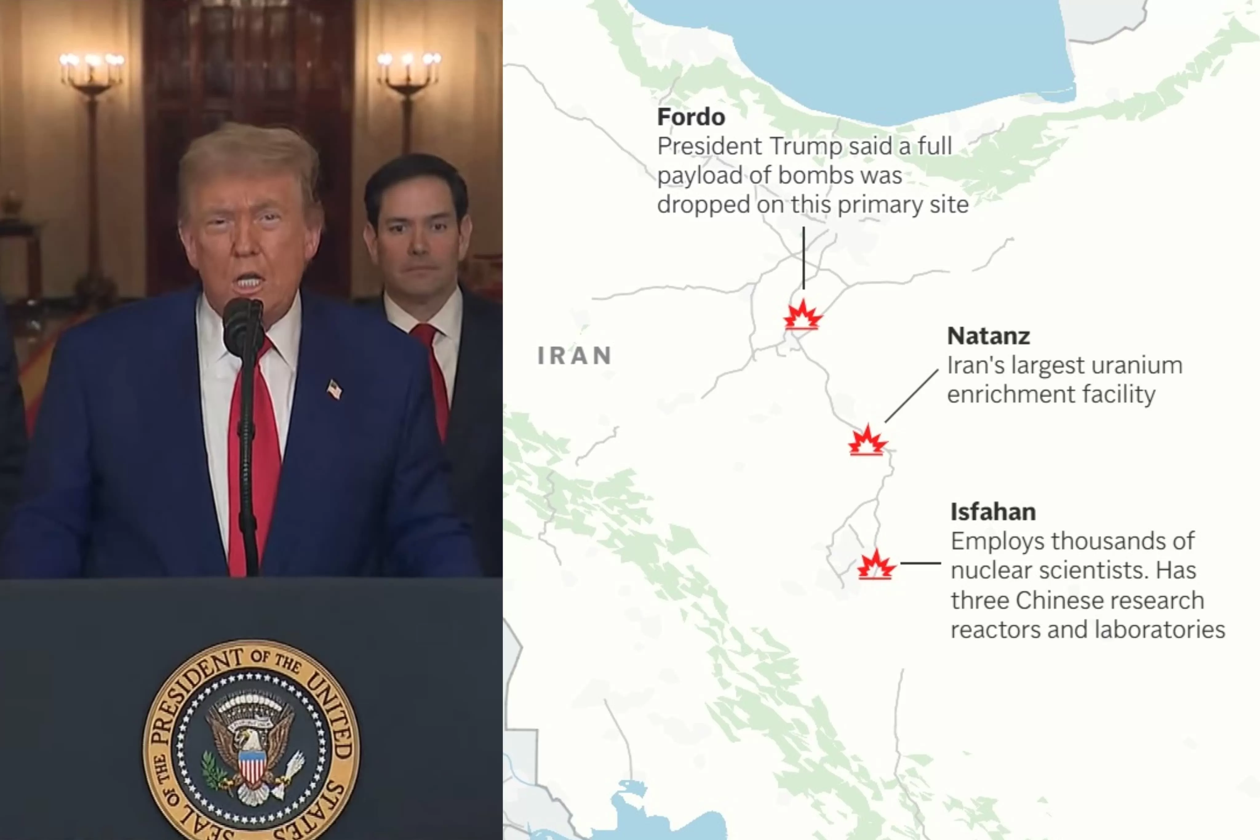 Terlibat Langsung dalam Perang Israel-Iran, Amerika Serikat Serang Tiga Lokasi Nuklir Iran