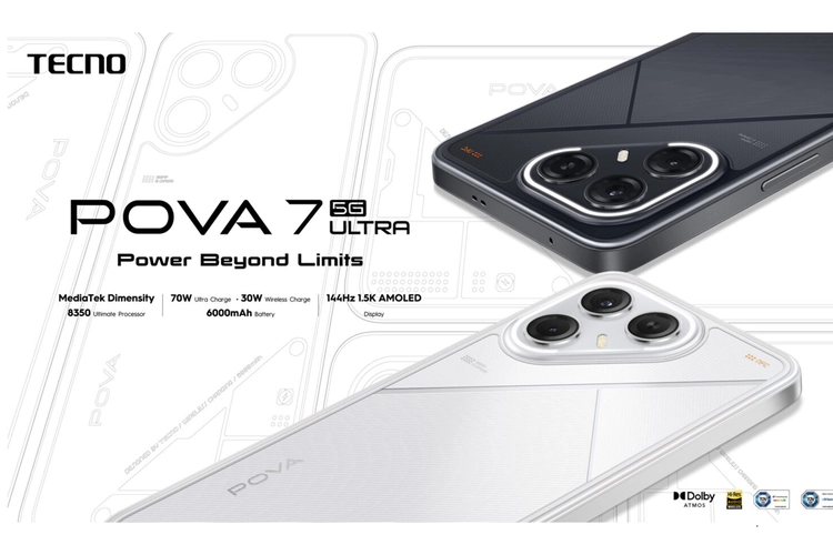 Tecno Pova 7 Series Meluncur Global, HP Gaming Baterai 6.000 MAh