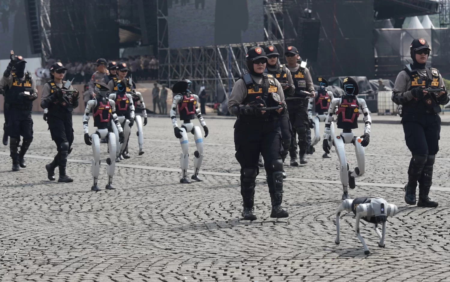 Penampakan Robot-Robot Polri yang Akan Ditampilkan dalam Peringatan Hari Bhayangkara ke-79, Bisa Hormat Hingga Baris-Berbaris