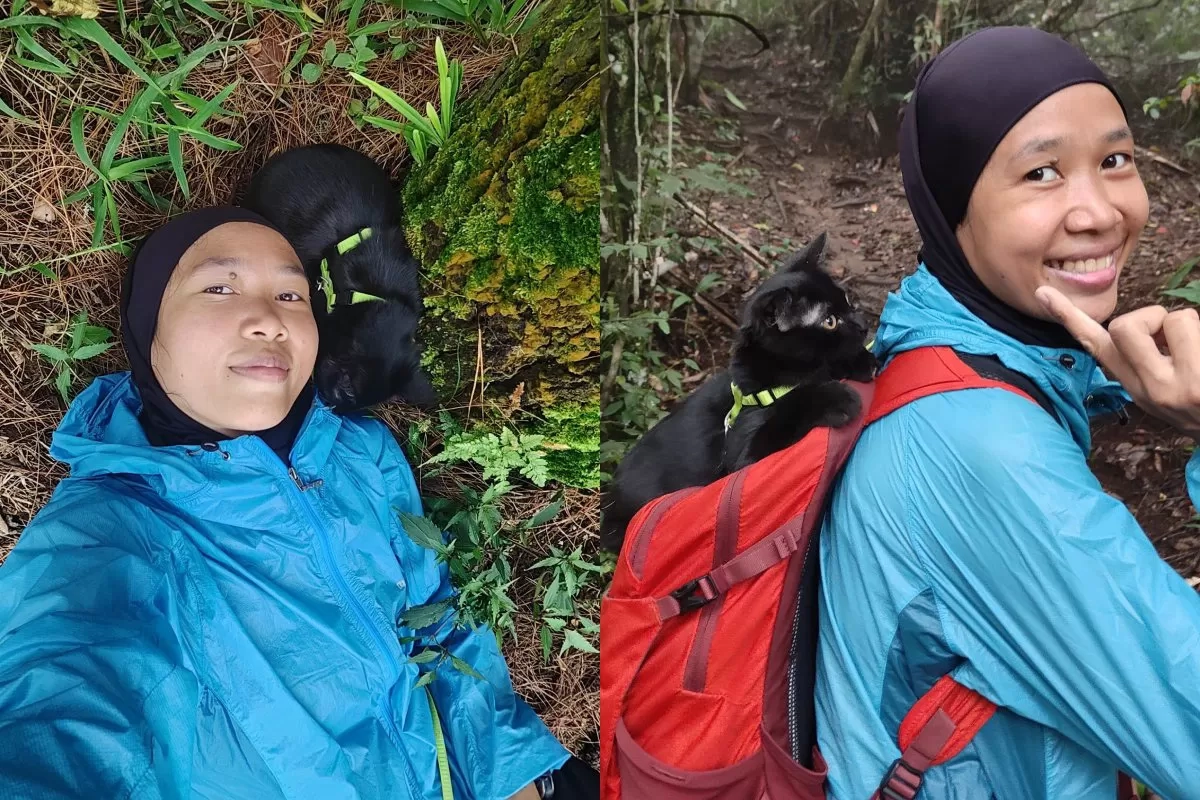Mimpi Siska Nirmala Hiking Bersama Anabul Akhirnya Terwujud, Pengalaman Pertama Naik ke Gunung Burangrang