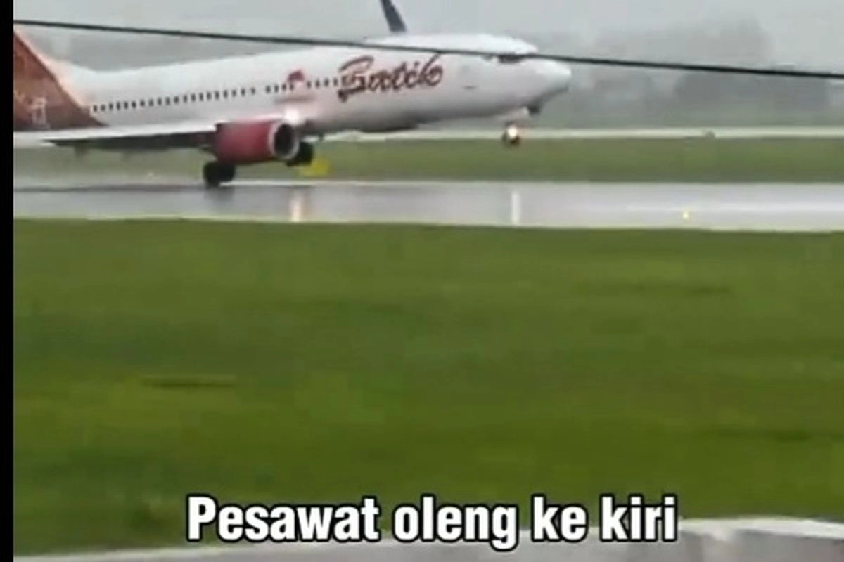 Pesawat Batik Air Mendarat Miring, Ini Kata Manajemen