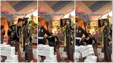 Mempelai Pria Ini Gagal Patahkan Batako Pakai Kepala, Endingnya di Luar Dugaan