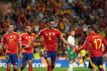Hasil Spanyol Vs Bulgaria 4-0, Mikel Merino Cetak Dua Gol