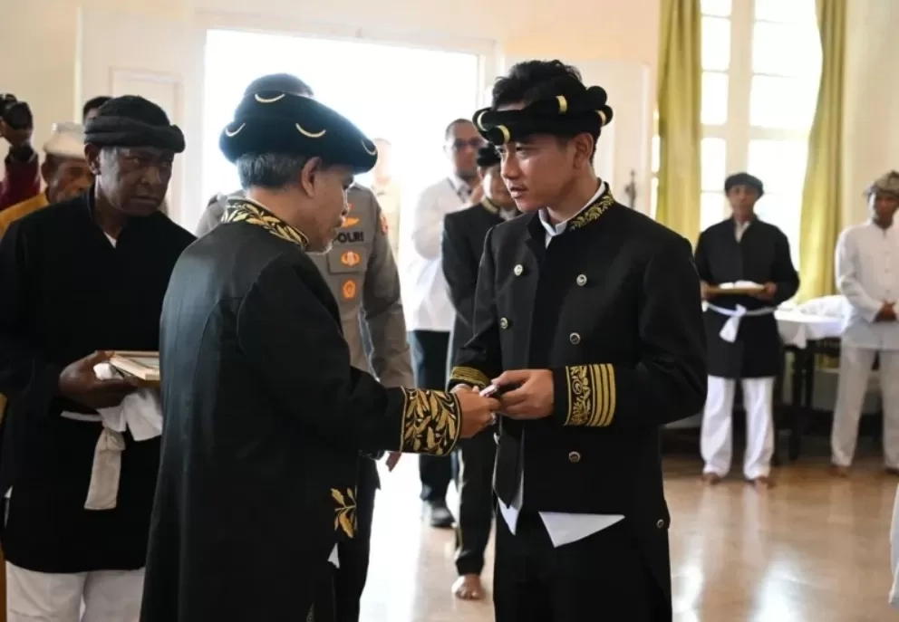 Wapres Gibran Terima Gelar Bangsawan Pangeran Kastela dari Kesultanan Ternate, Dianggap Berjasa Terhadap Pembangunan