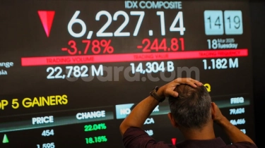 Pekan Kelabu Investor Saham! IHSG Anjlok, Kapitalisasi Pasar Ambles Rp814 Triliun