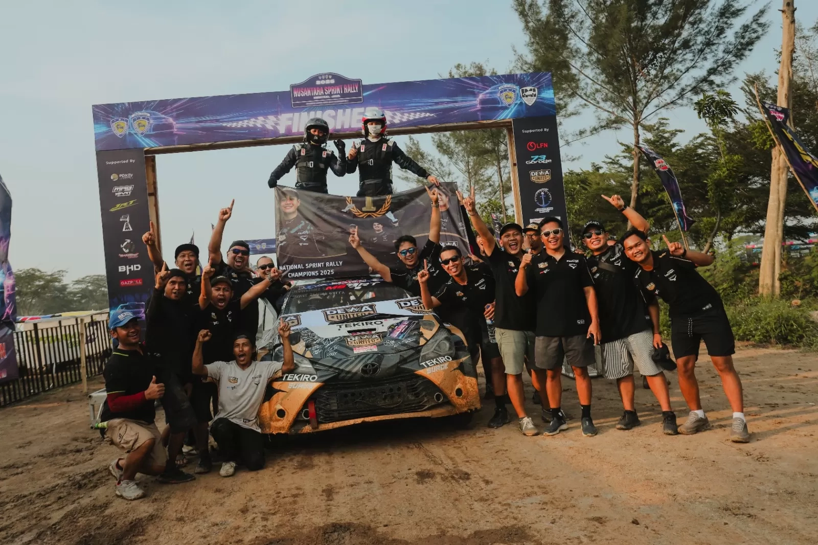 Dewa United Motorsports Kunci Juara Nasional Sprint Rally 2025