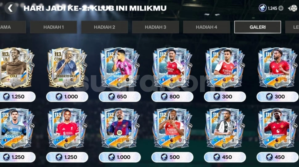 20 Kode Redeem FC Mobile Terbaru 21 Oktober 2025: Banjir 2.000 Gems, Pemain 110-113, dan Rank Up