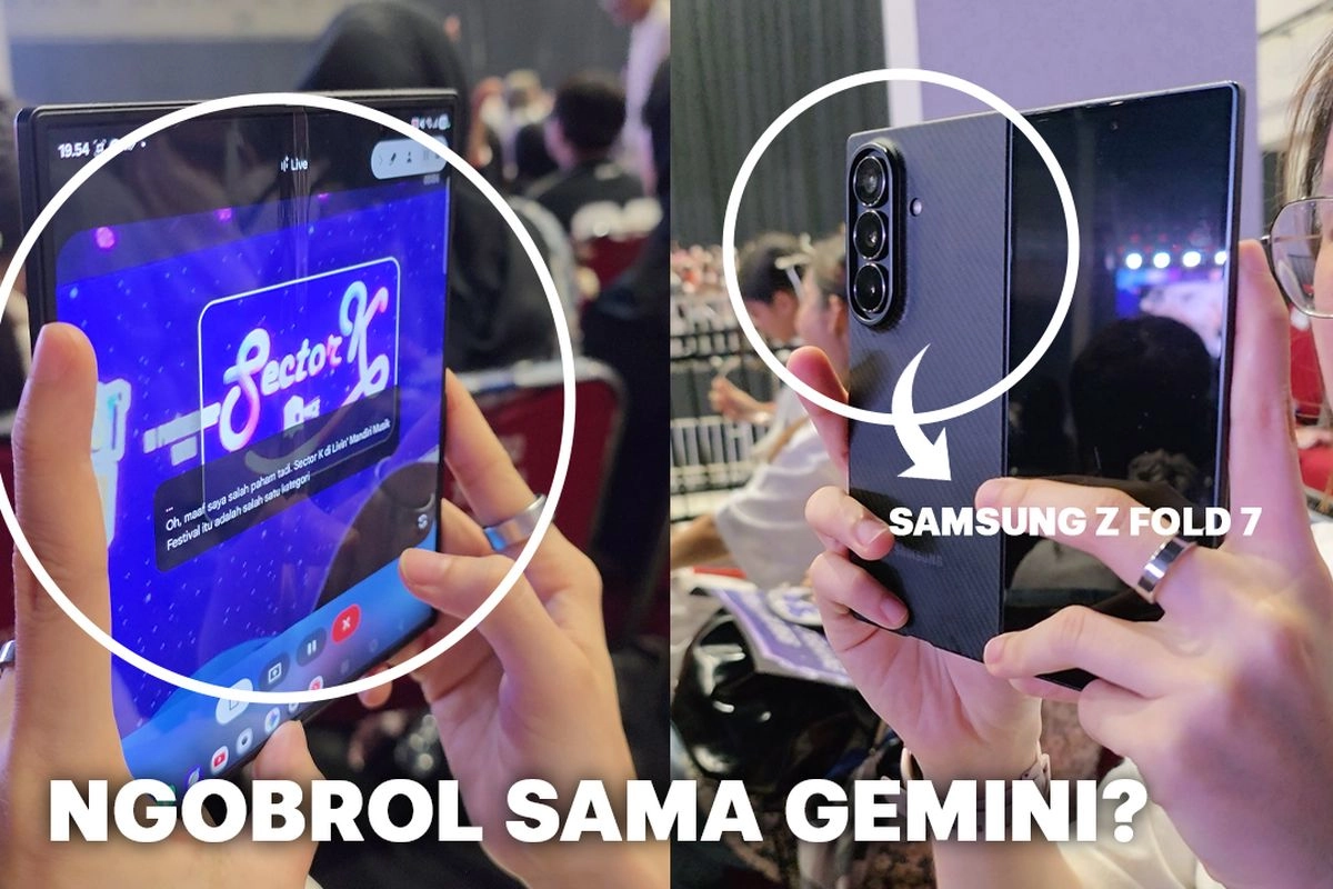 Saat Gemini Live di Samsung Galaxy Z Fold 7 Jadi Penunjuk Arah ke Lokasi Konser