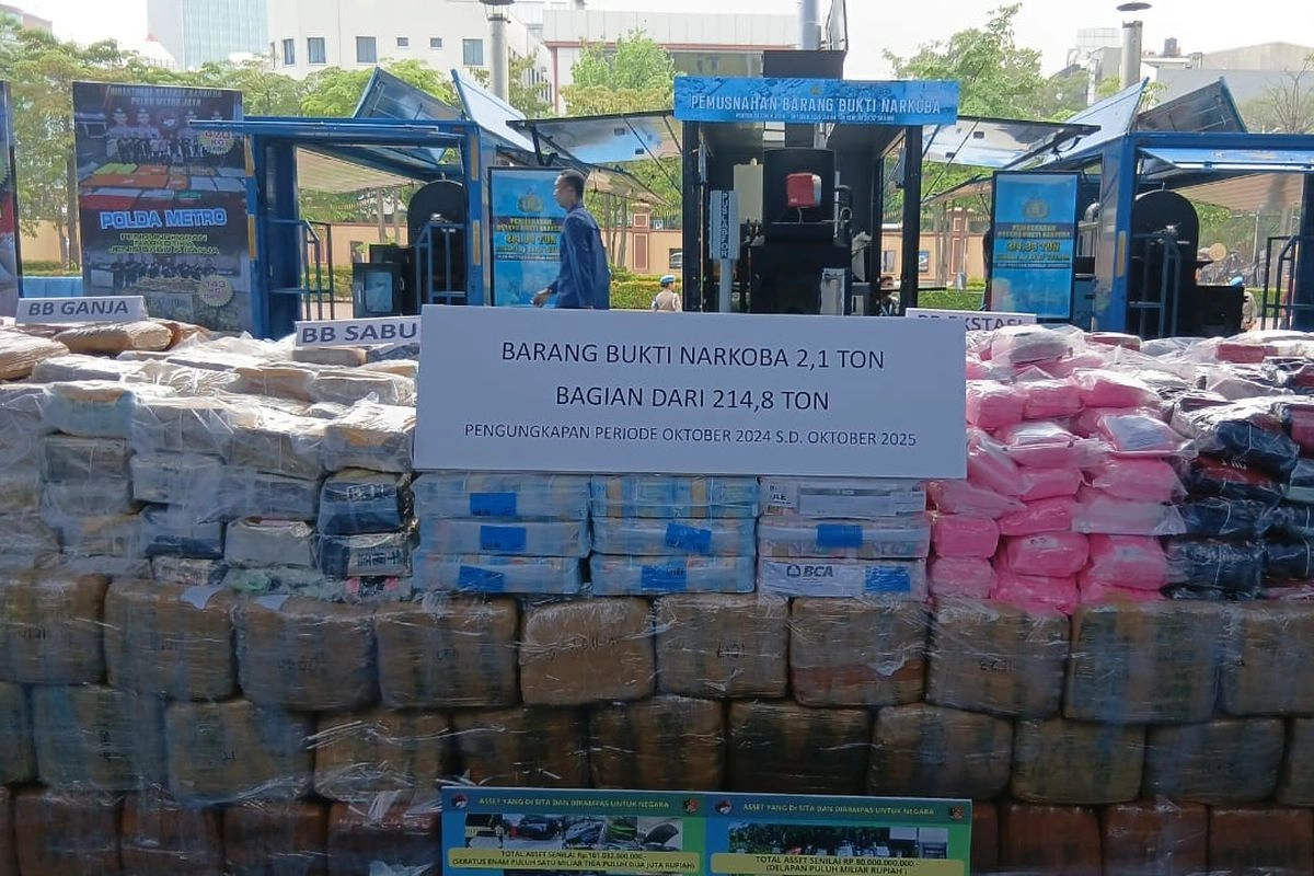 Musnahkan 214,84 Ton Narkoba, Kapolri Klaim Selamatkan 629,93 Juta Jiwa