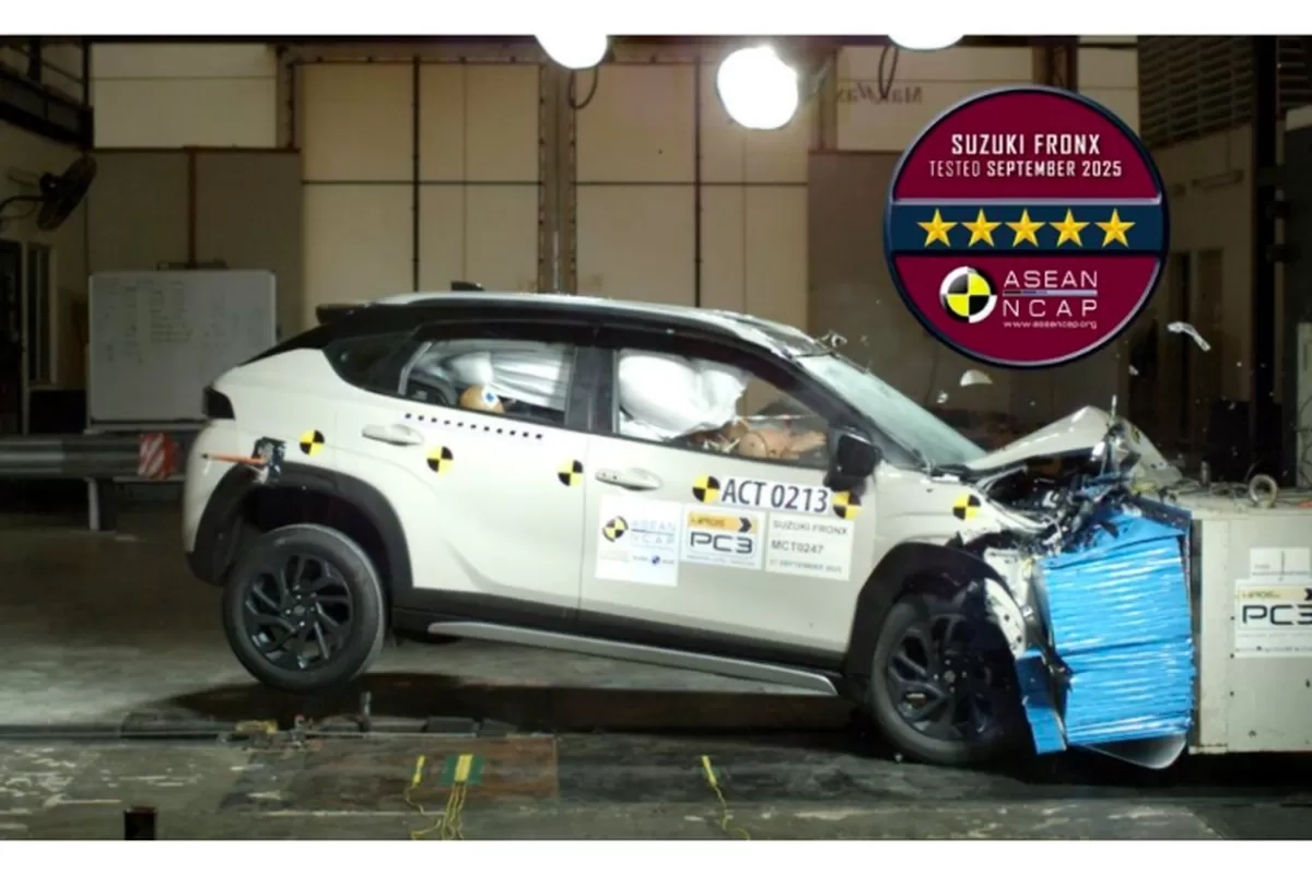 Suzuki Fronx Lalui Uji Tabrak ASEAN NCAP Raih LIma Bintang