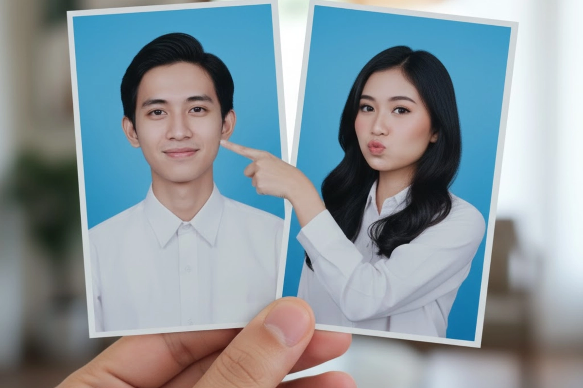 20 Prompt Gemini AI buat Pas Foto Nikah Model Lucu