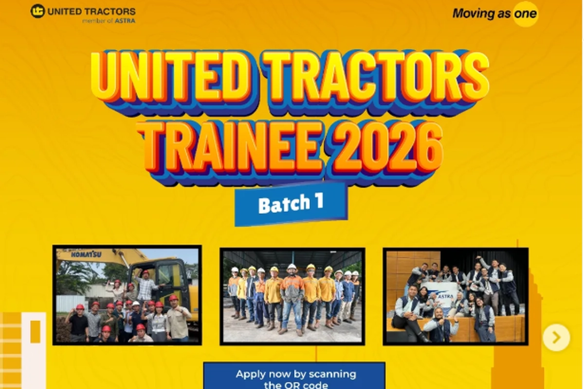 United Tractors Buka Lowongan Kerja Program Trainee 2026, Cek Syaratnya