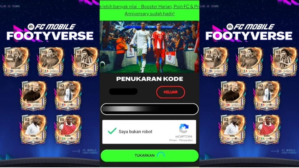 19 Kode Redeem FC Mobile Terbaru 31 Oktober 2025, Banjir Pemain OVR 111-113 dan Gems Gratis