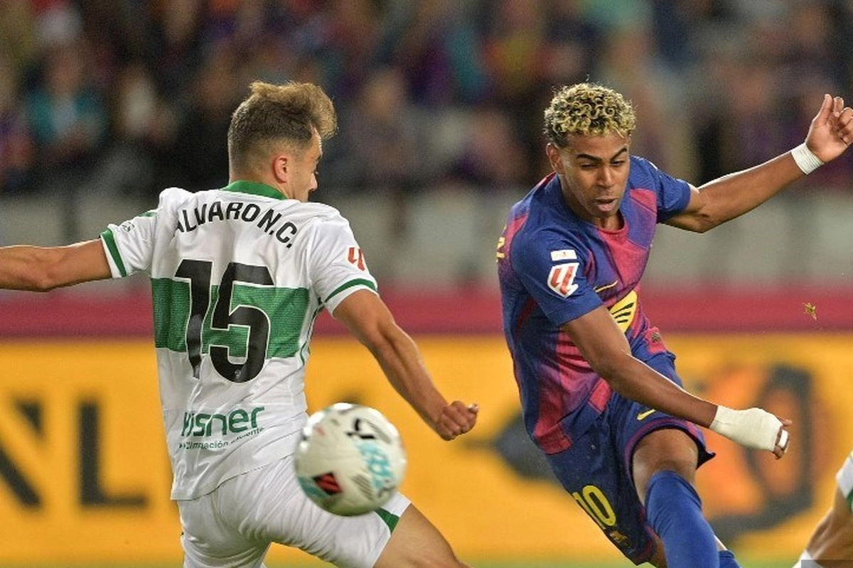 Lamine Yamal Cetak Gol Lagi Buat Barcelona meski Belum 100 Persen Fit
