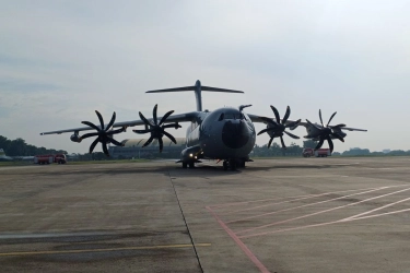 Pesawat Airbus A400M Akhirnya Tiba di Tanah Air