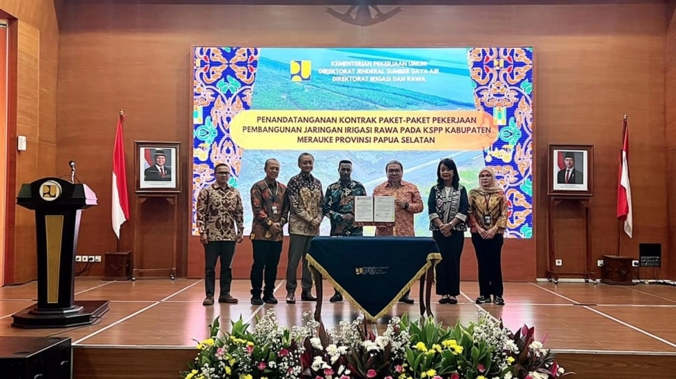 Dukung Ketahanan Pangan di Indonesia Timur, Waskita Karya Kerjakan Jaringan Irigasi di Merauke Papua