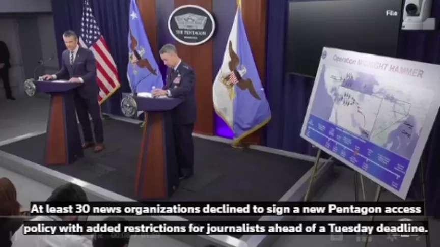 Ketegangan Meningkat, Media AS Menolak Kebijakan Liputan Baru di United States Department of Defense ​