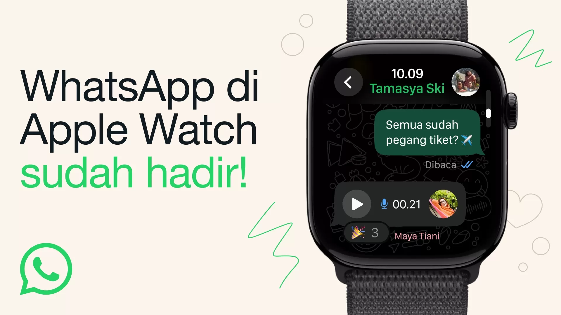 WhatsApp Resmi Hadir di Apple Watch, Bisa Kirim Pesan Suara hingga Lihat Gambar Langsung dari Pergelangan Tangan
