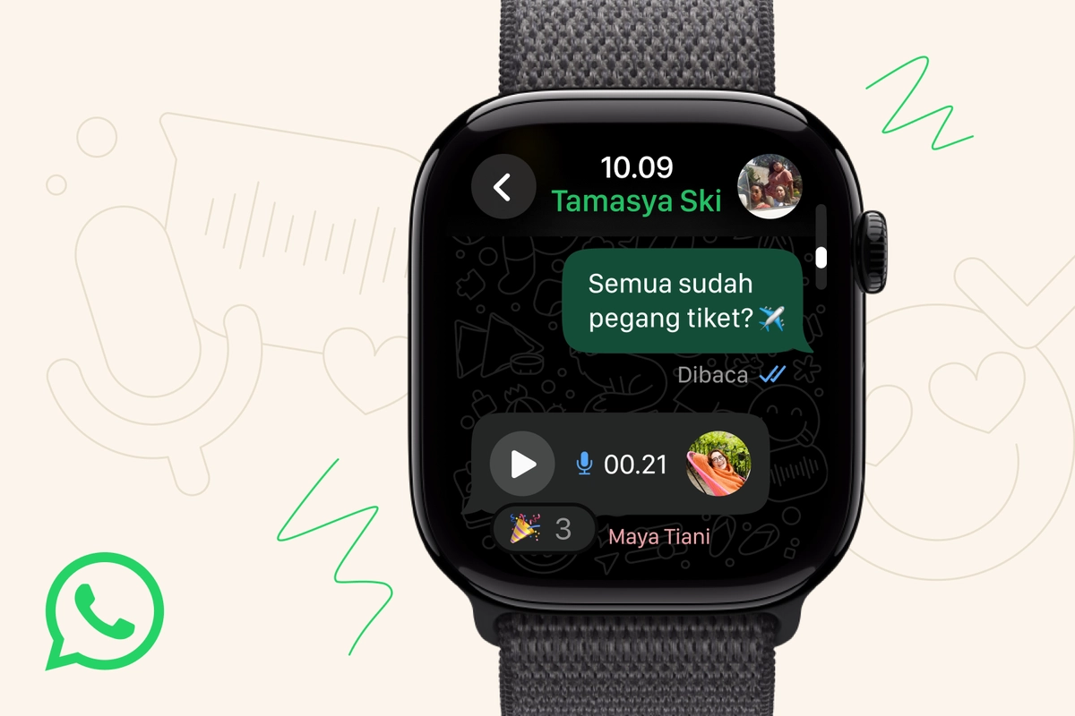 Aplikasi WhatsApp Kini Hadir di Apple Watch, Bisa Kirim Voice Note Tanpa Buka HP