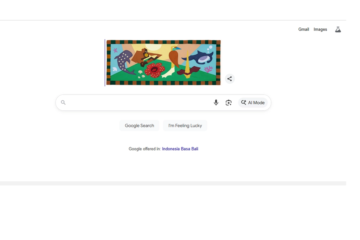 Google Doodle Rayakan Hari Cinta Puspa dan Satwa Nasional 5 November