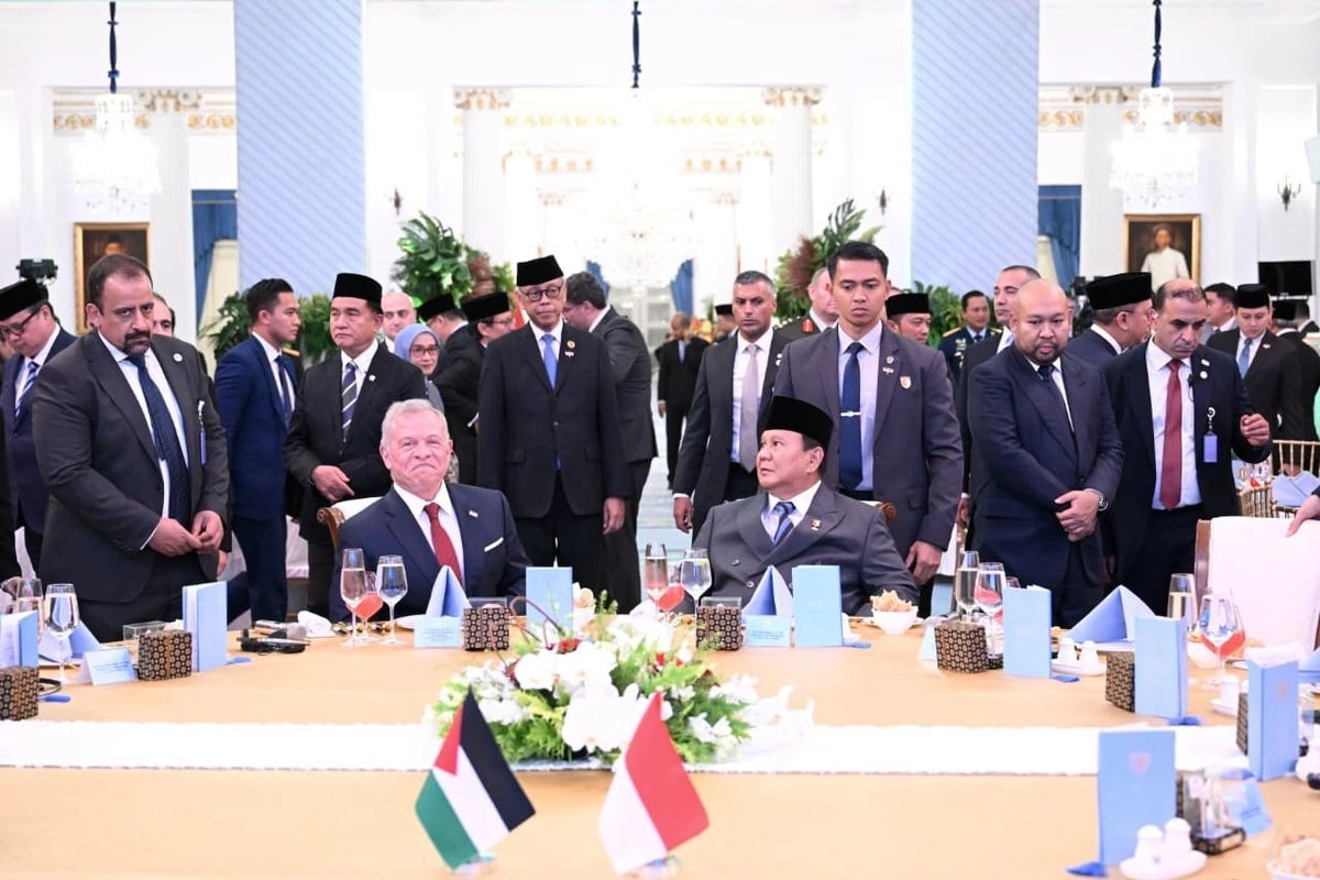 Jamuan Santap Malam Tutup Pertemuan Prabowo dan Raja Yordania di Istana