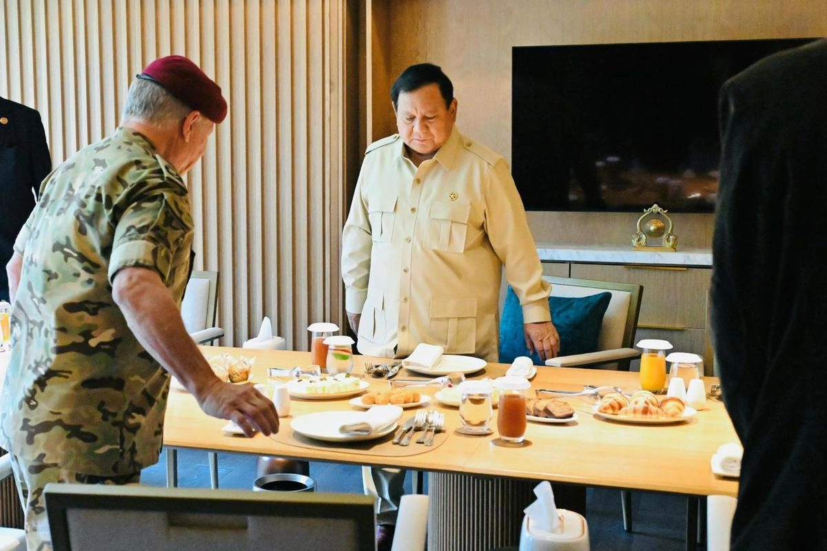 Raja Yordania Sarapan Bersama Prabowo di Hotel Sebelum Tinggalkan Indonesia