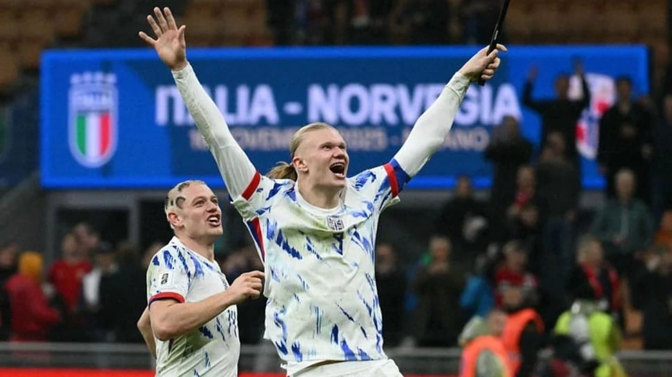 Erling Haaland: 16 Gol dari 8 Laga, Rekor 28 Tahun Pecah, Norwegia ke Piala Dunia