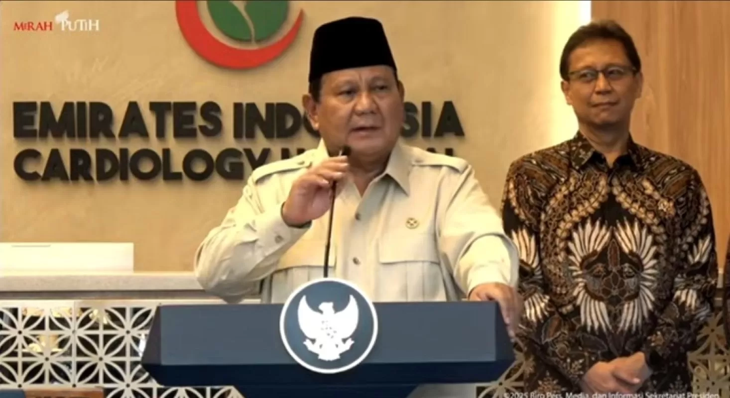 Prabowo Resmikan Rumah Sakit Kardiologi Emirat-Indonesia di Solo, Singgung Pembangunan Sejak Era Jokowi