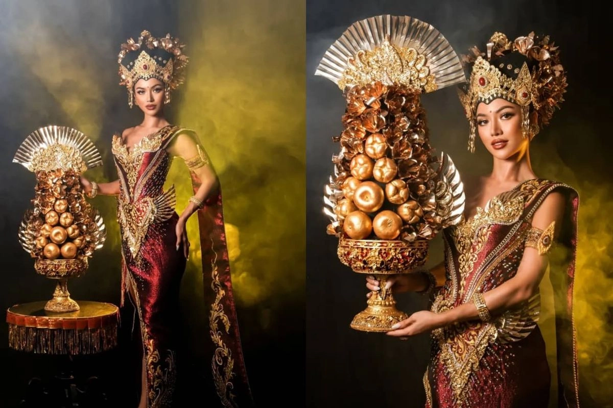 Sanly Liu Pamerkan Pesona Kebudayaan Bali di National Costume Miss Universe 2025