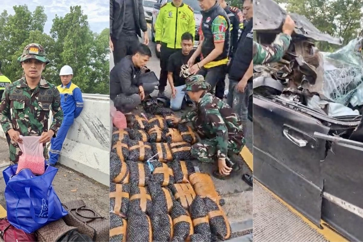 Barang Bukti Ekstasi dalam Mobil Kecelakaan di Tol Lampung Ternyata Capai 194.631 Butir