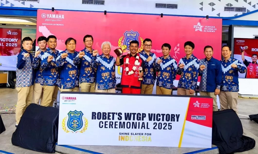 Yamaha Indonesia Rayakan Prestasi Dunia Robet Simanullang, Raih Peringkat Ketiga WTGP 2025