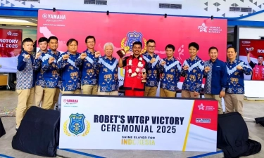 Yamaha Indonesia Rayakan Prestasi Dunia Robet Simanullang, Raih Peringkat Ketiga WTGP 2025