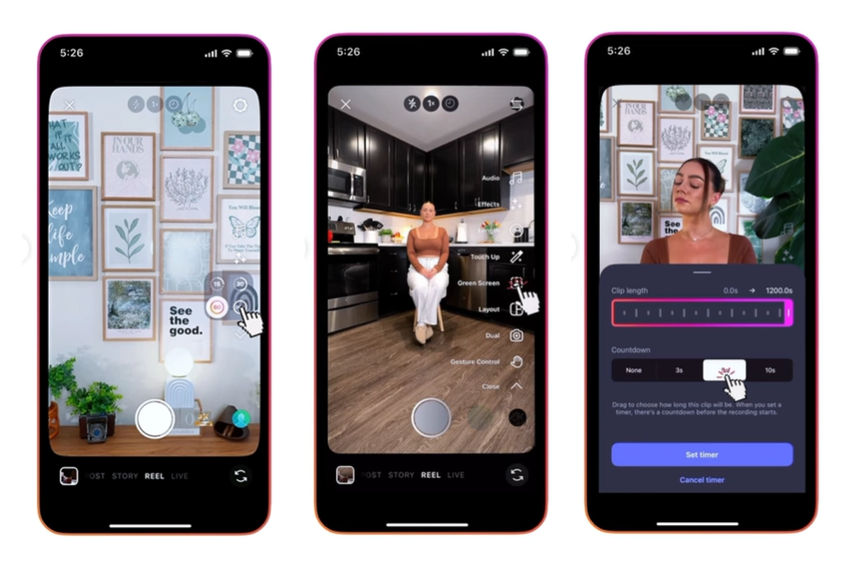 Durasi Instagram Reels Kini Makin Lama, Maksimal 20 Menit