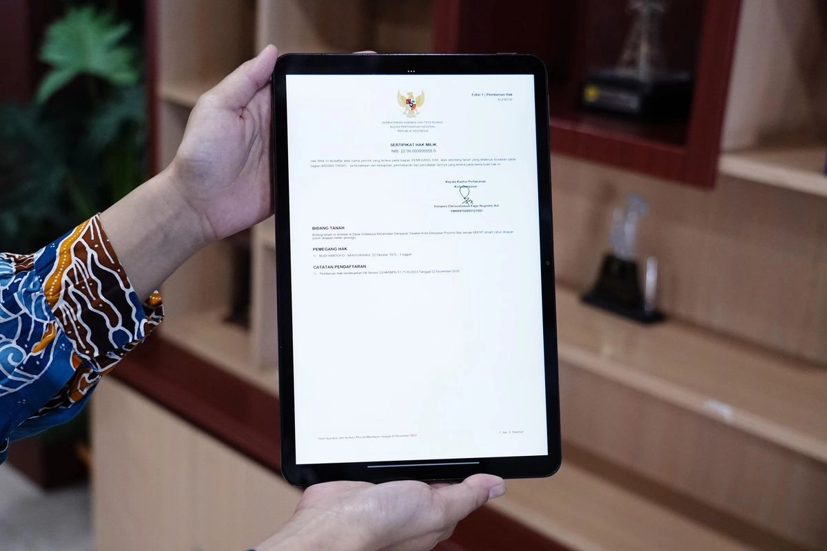 Mau Ganti Sertifikat Tanah Jadi Elektronik? Cek, Besaran Biayanya