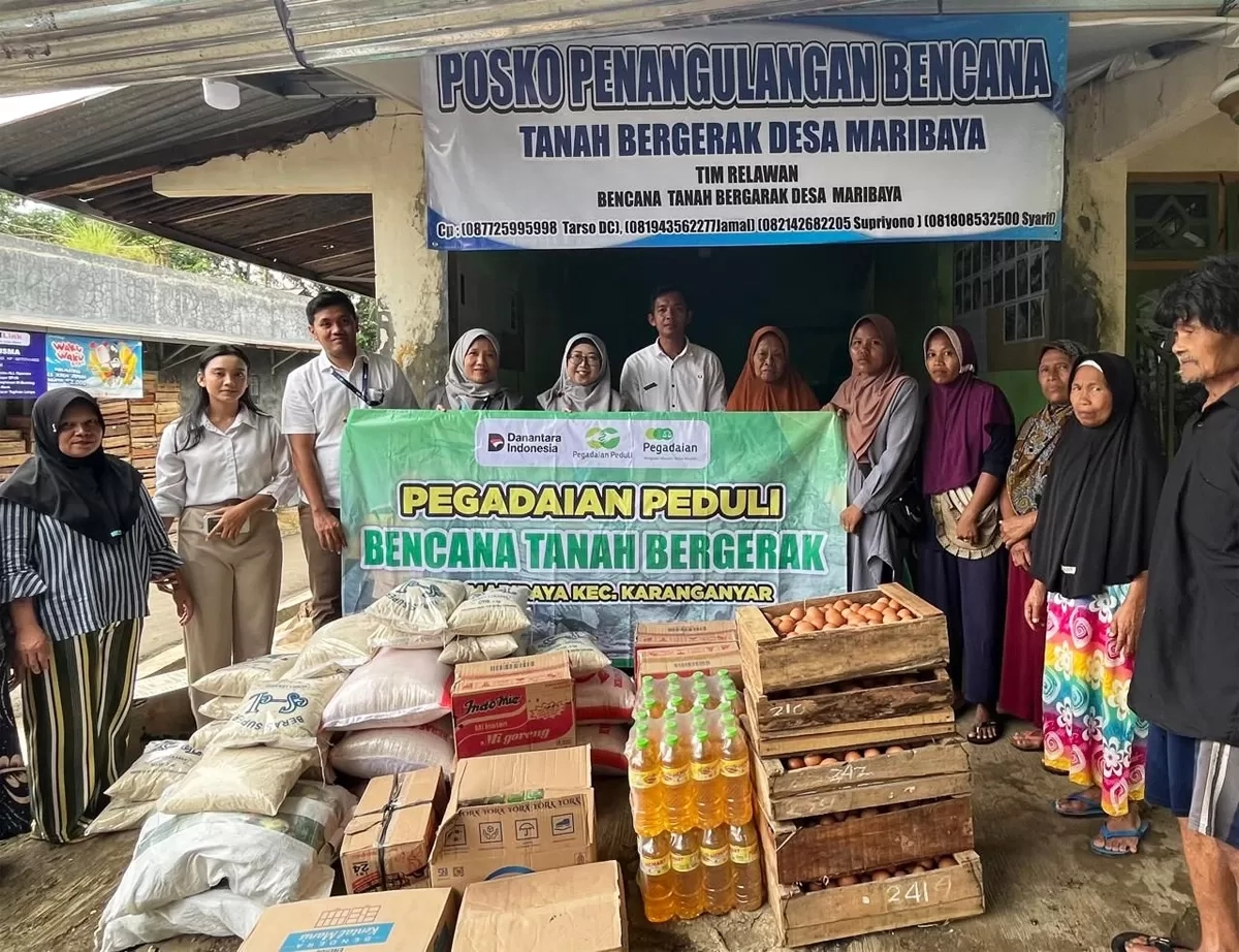 Pegadaian Salurkan Bantuan untuk Warga Terdampak Tanah Gerak di Purbalingga