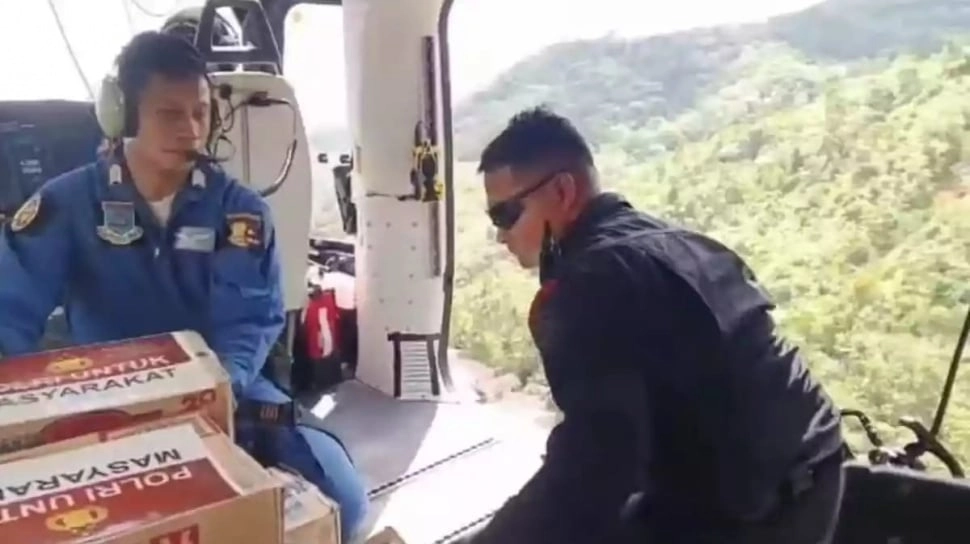 Akses Darat Putus! Polri Kirim Bantuan dari Langit ke Desa-Desa Terisolasi di Sumut