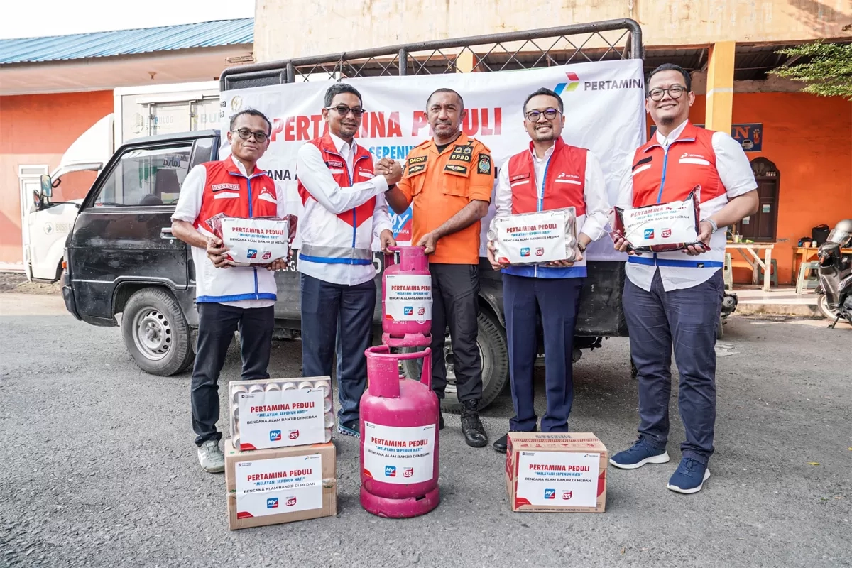 Dirut Pertamina Patra Niaga Cek Langsung Posko Penanggulangan Bencana di Sumatera Utara