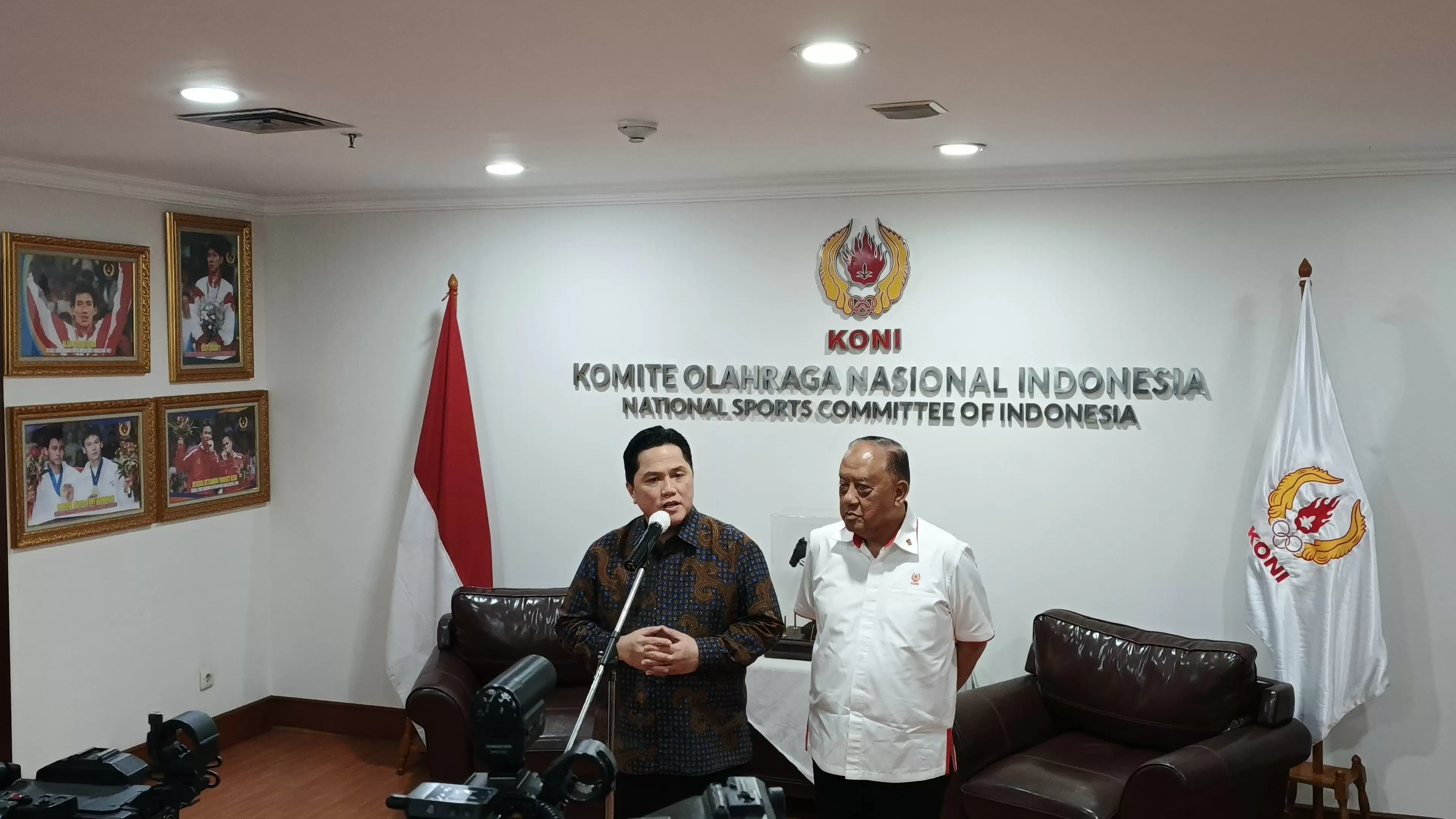 Menpora Erick Thohir Sambangi KONI Pusat, Bahas Format Baru PON hingga Dualisme Cabor