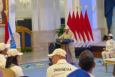 Lepas Kontingen SEA Games 2025, Prabowo: Berikan yang Terbaik yang Bisa Kau Berikan!