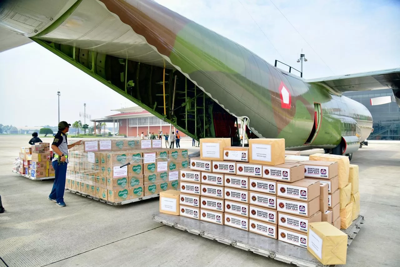 Distribusi Bantuan Korban Bencana Sumatera oleh TNI Sudah Capai 2.190 Ton