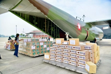 Distribusi Bantuan Korban Bencana Sumatera oleh TNI Sudah Capai 2.190 Ton