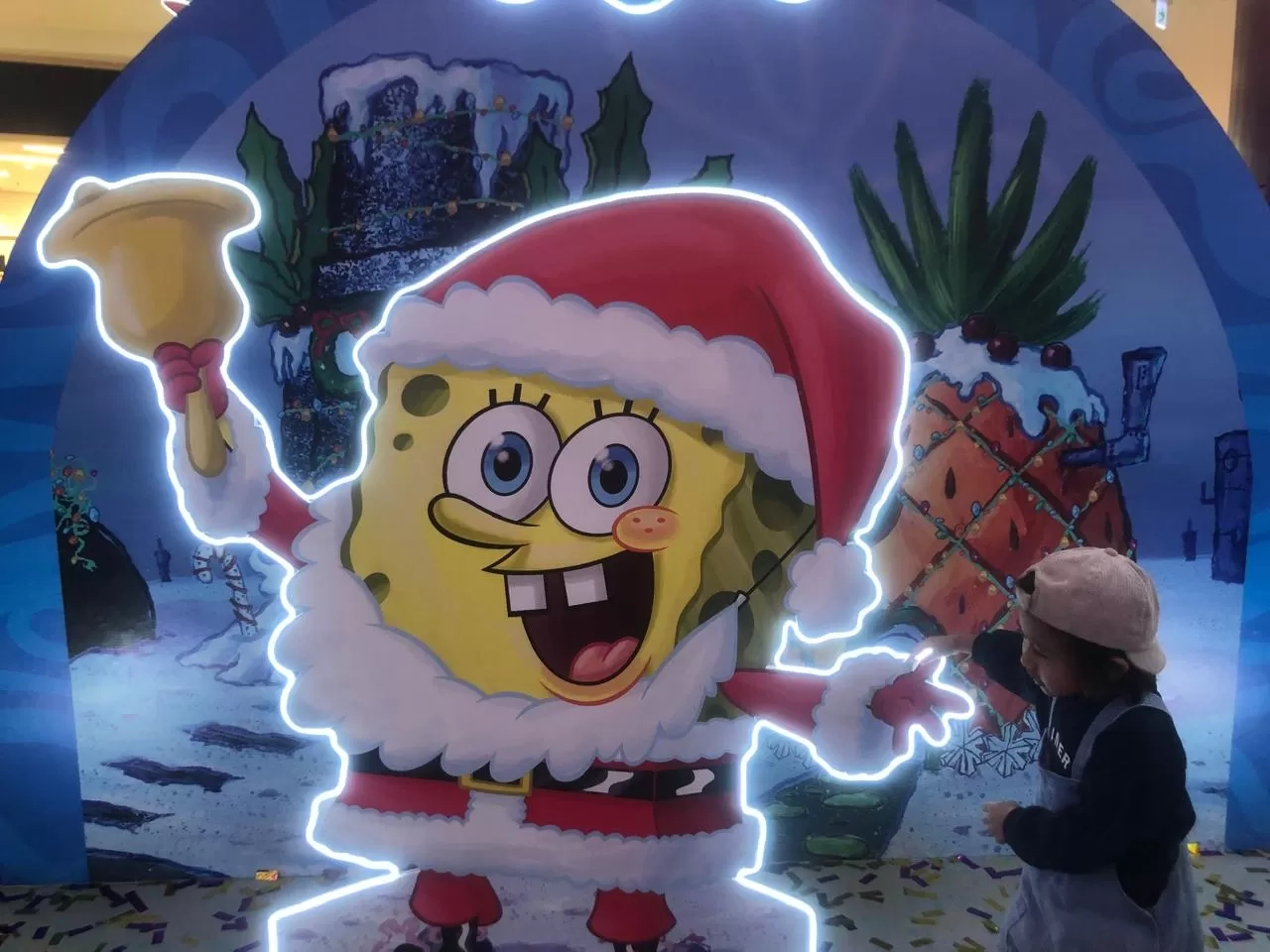 Liburan Natal dengan Suasana Bawah Laut dengan Karakter Kartun SpongeBob SquarePants