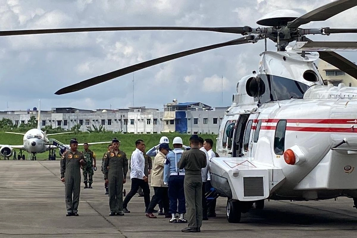 Naik Helikopter, Prabowo Cek Penanganan Banjir di Langkat Hari Ini