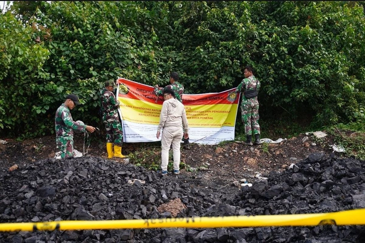 Pemerintah Tutup 3 Tambang Ilegal di Sumsel, 1.430 Ton Batu Bara Disita