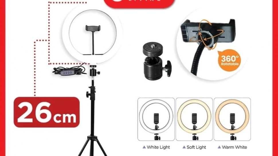 5 Rekomendasi Ring Light Murah Mulai Rp 17 Ribuan, Bikin Konten Makin Glowing